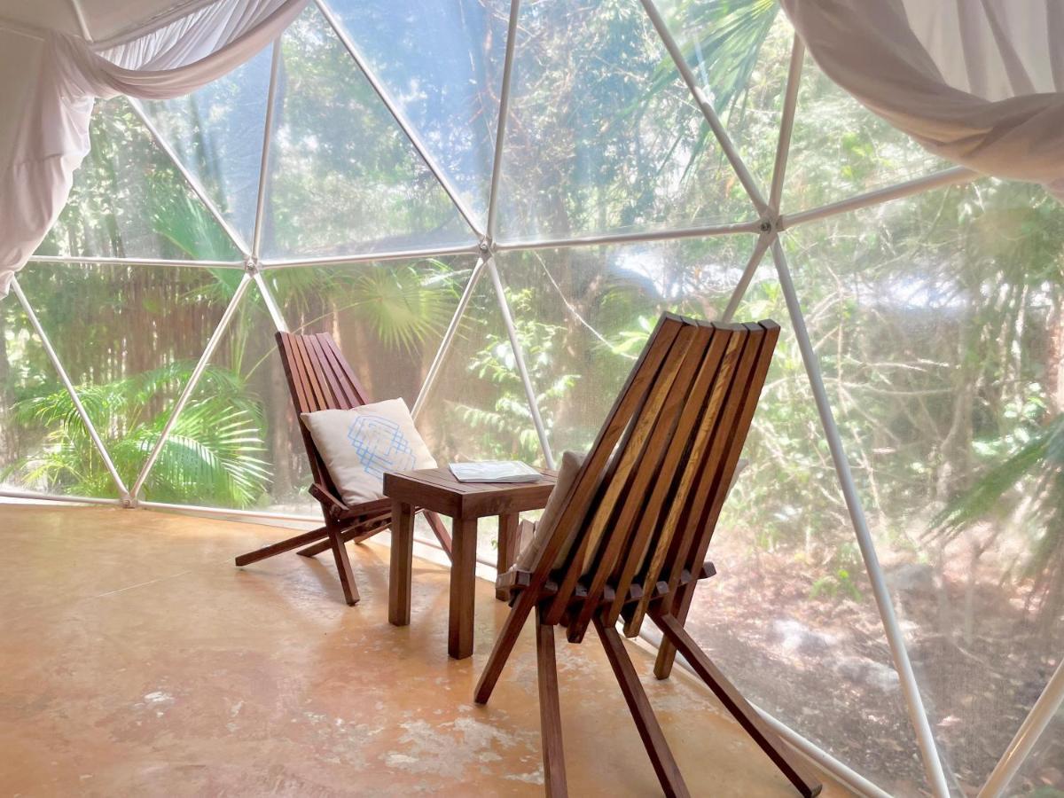 Ku kuk Glamping Apartment Chemuyil Bagian luar foto